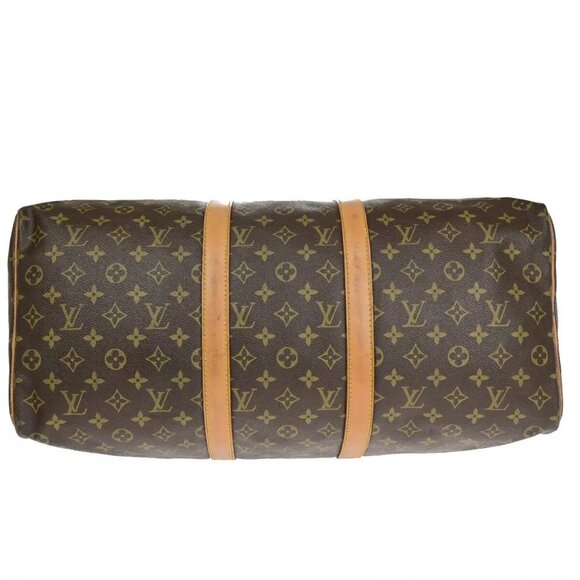 LOUIS VUITTON Keepall 50 Travel Hand Bag Monogram Leather Brown - Picture 5 of 16